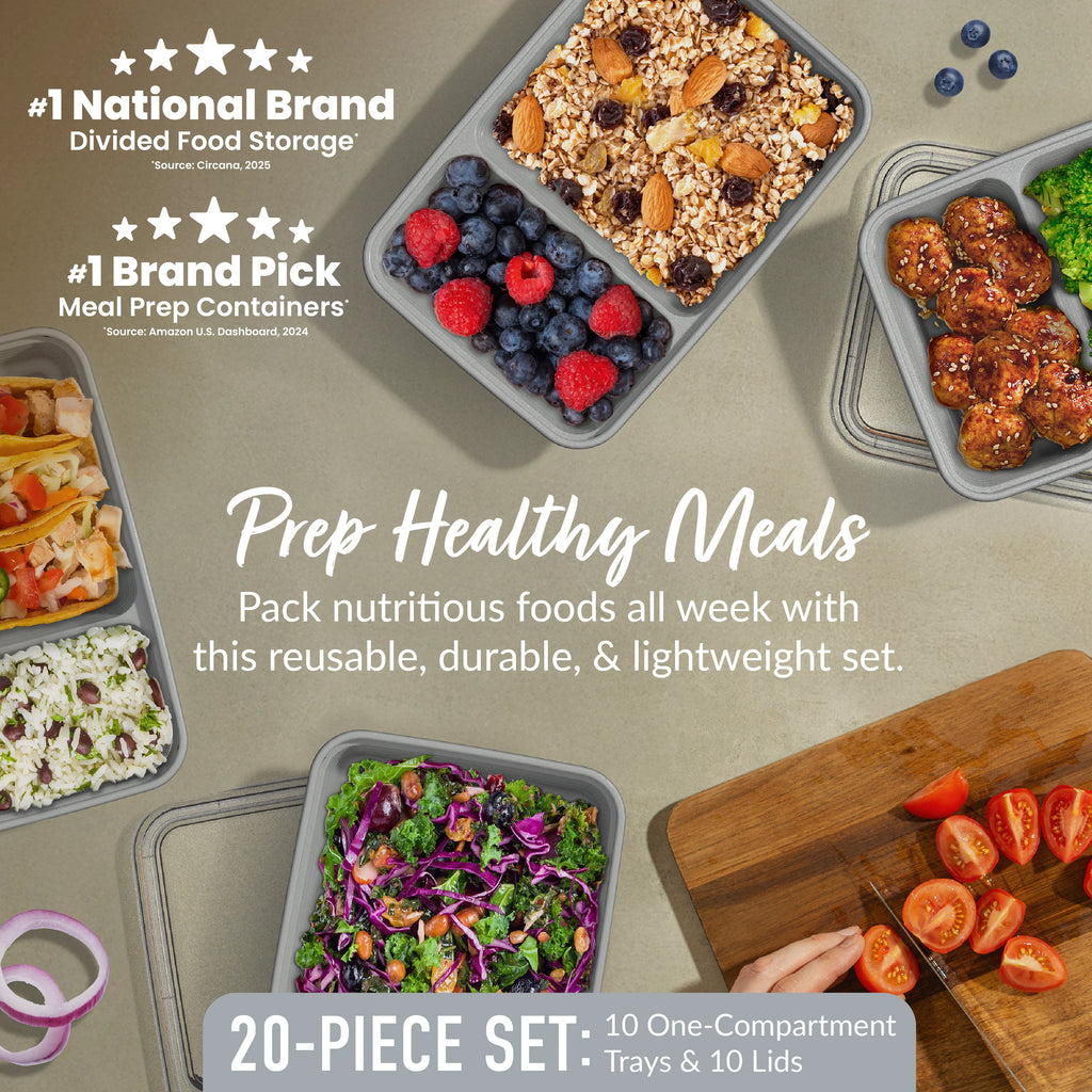 Bentgo Prep 2-Compartment Meal Prep Containers (20-Piece)