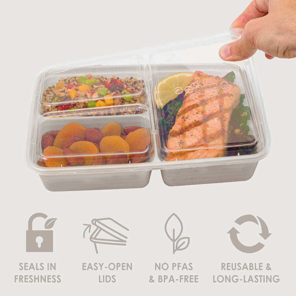 Bentgo Prep 3-Compartment Meal Prep Containers (20-Piece)