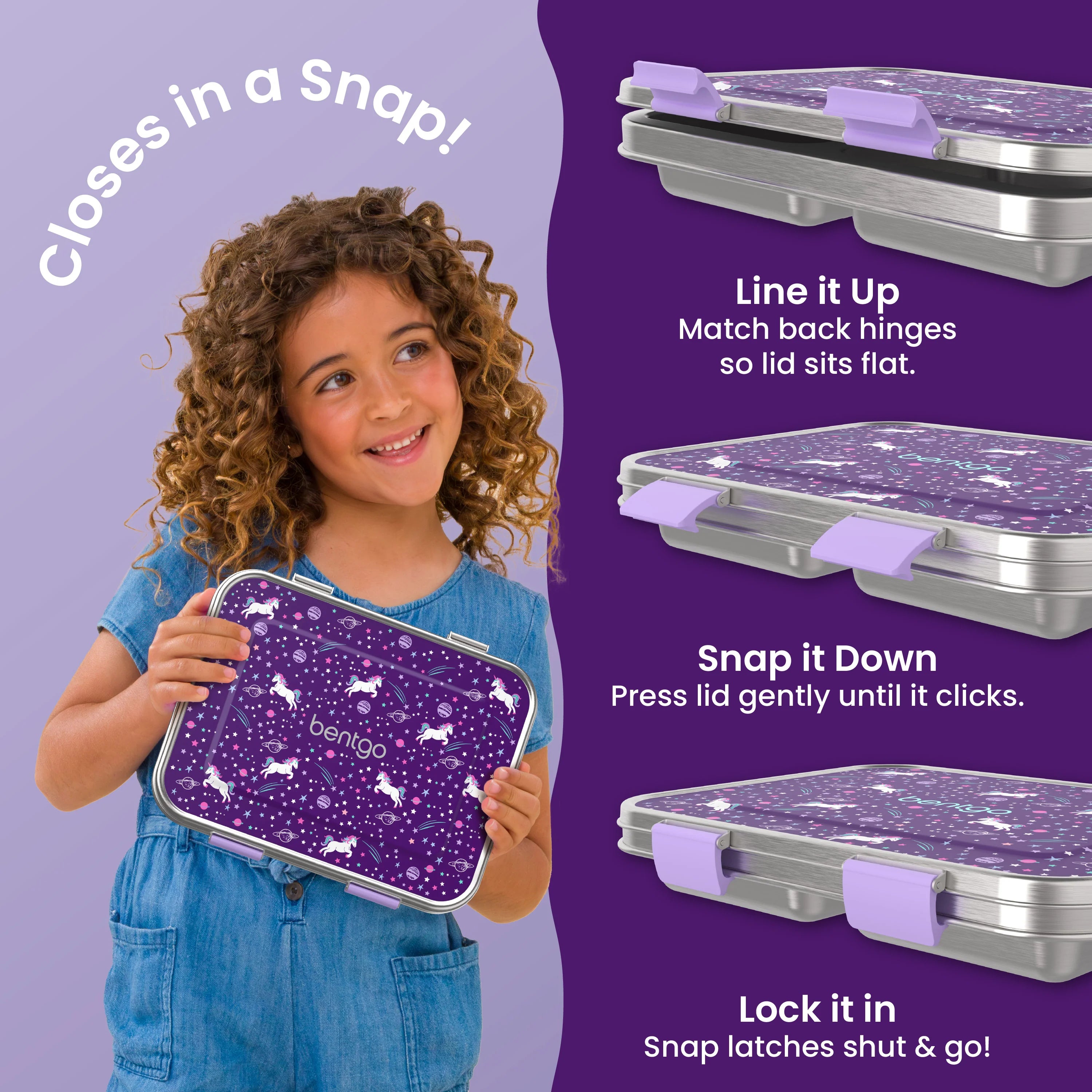 Bentgo Kids Stainless Steel Prints Lunch Box