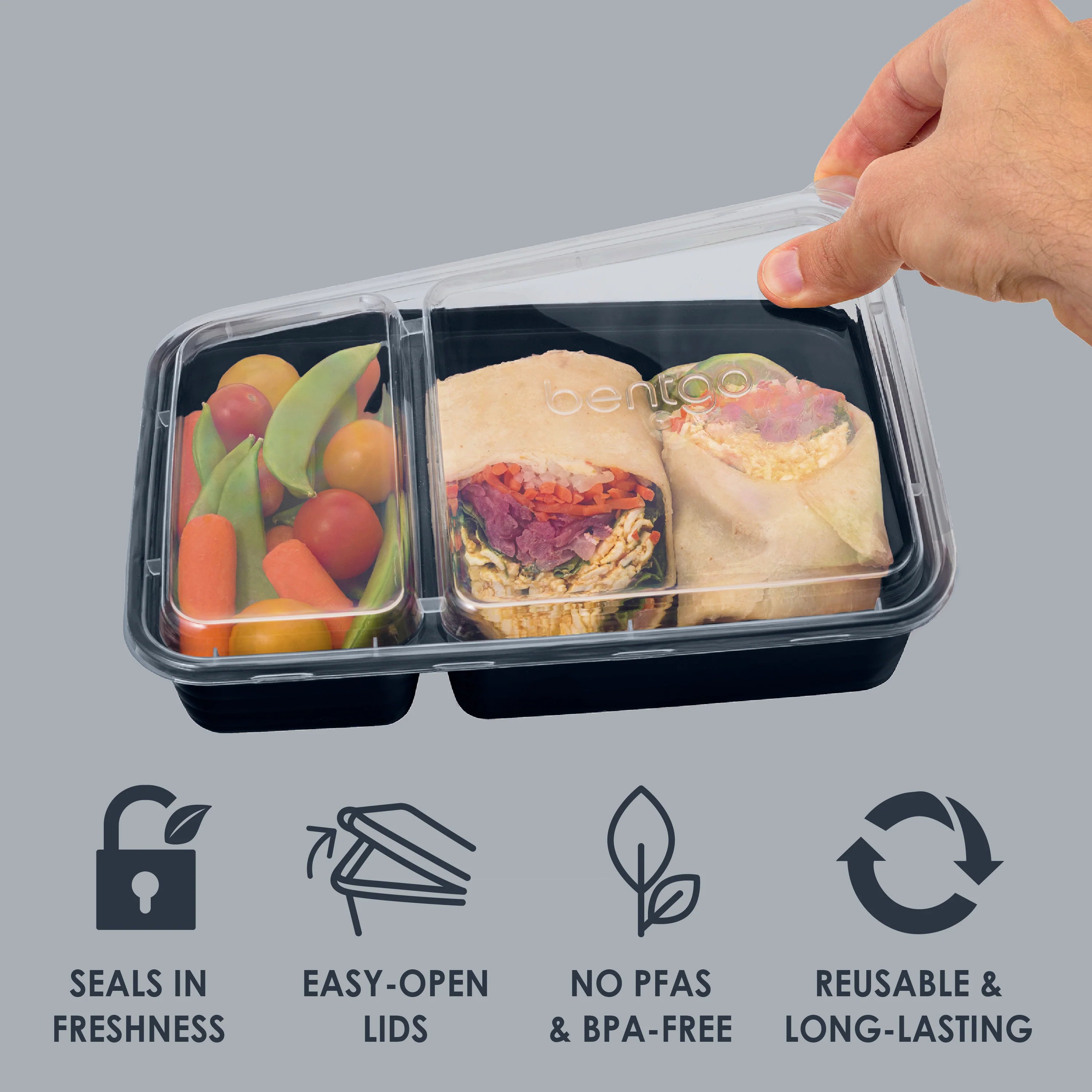 Bentgo Prep 2-Compartment Meal Prep Containers (20-Piece)