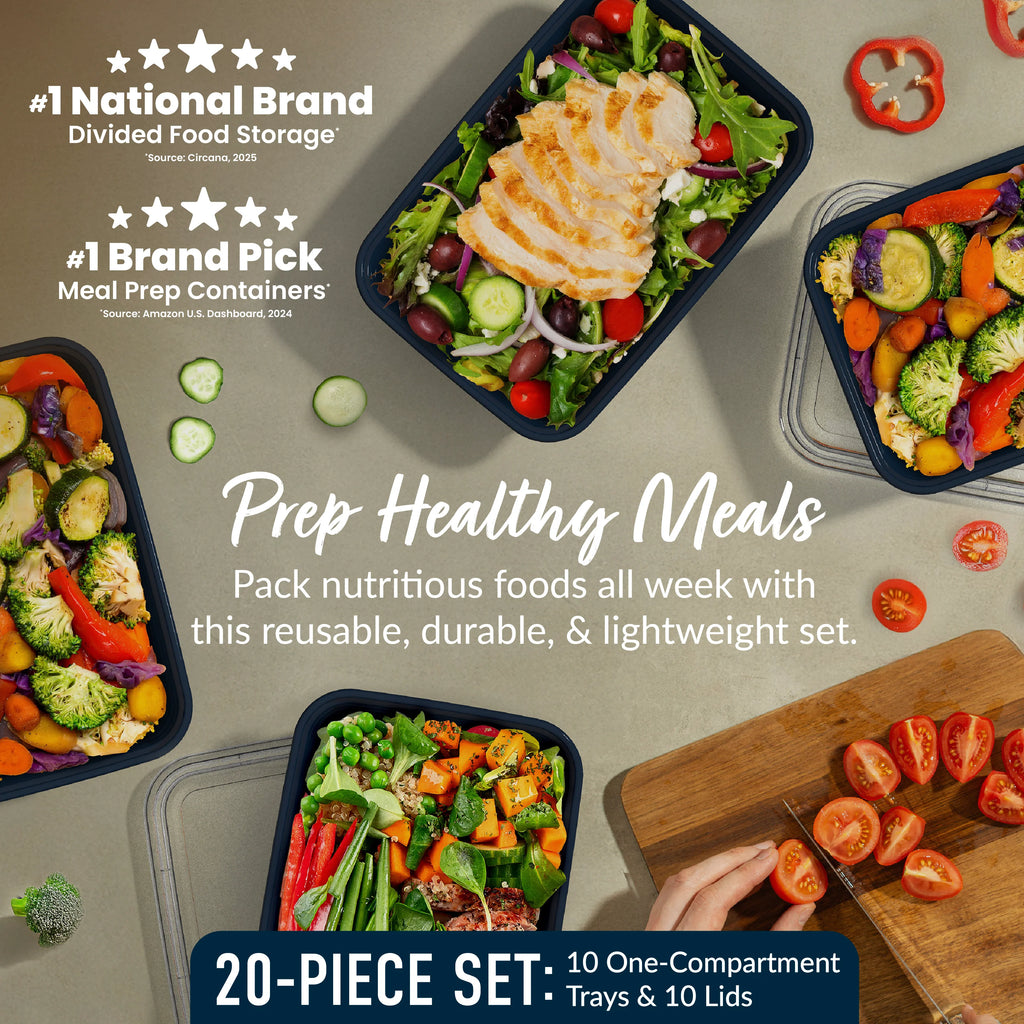 Bentgo Prep 1-Compartment Meal Prep Containers (20-Piece)