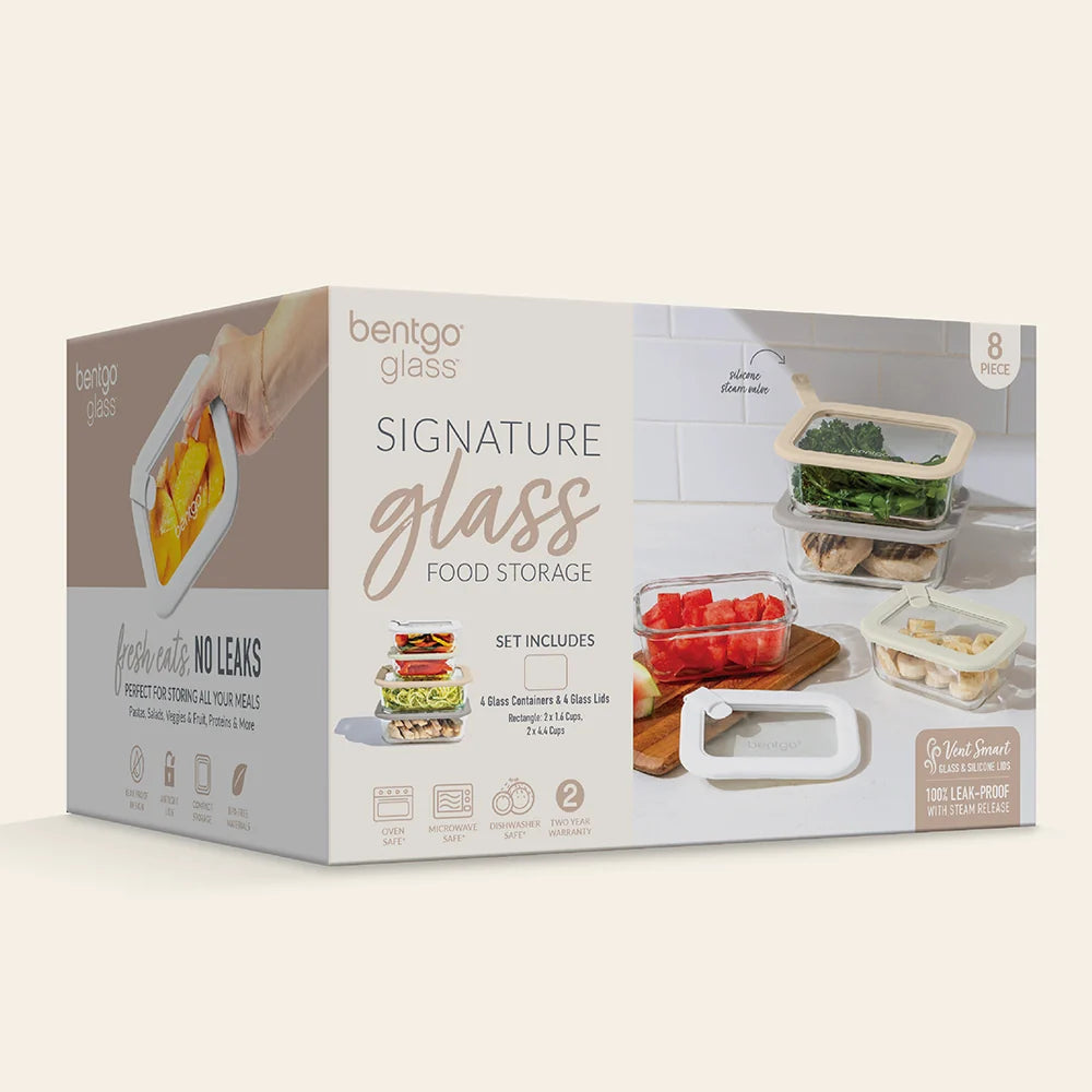 Bentgo Signature Glass Food Storage Set (8-Piece)