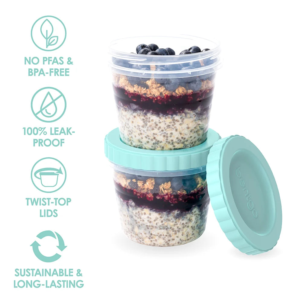 Bentgo Prep Twist-Top Fluid Ounce Containers (20-Piece)