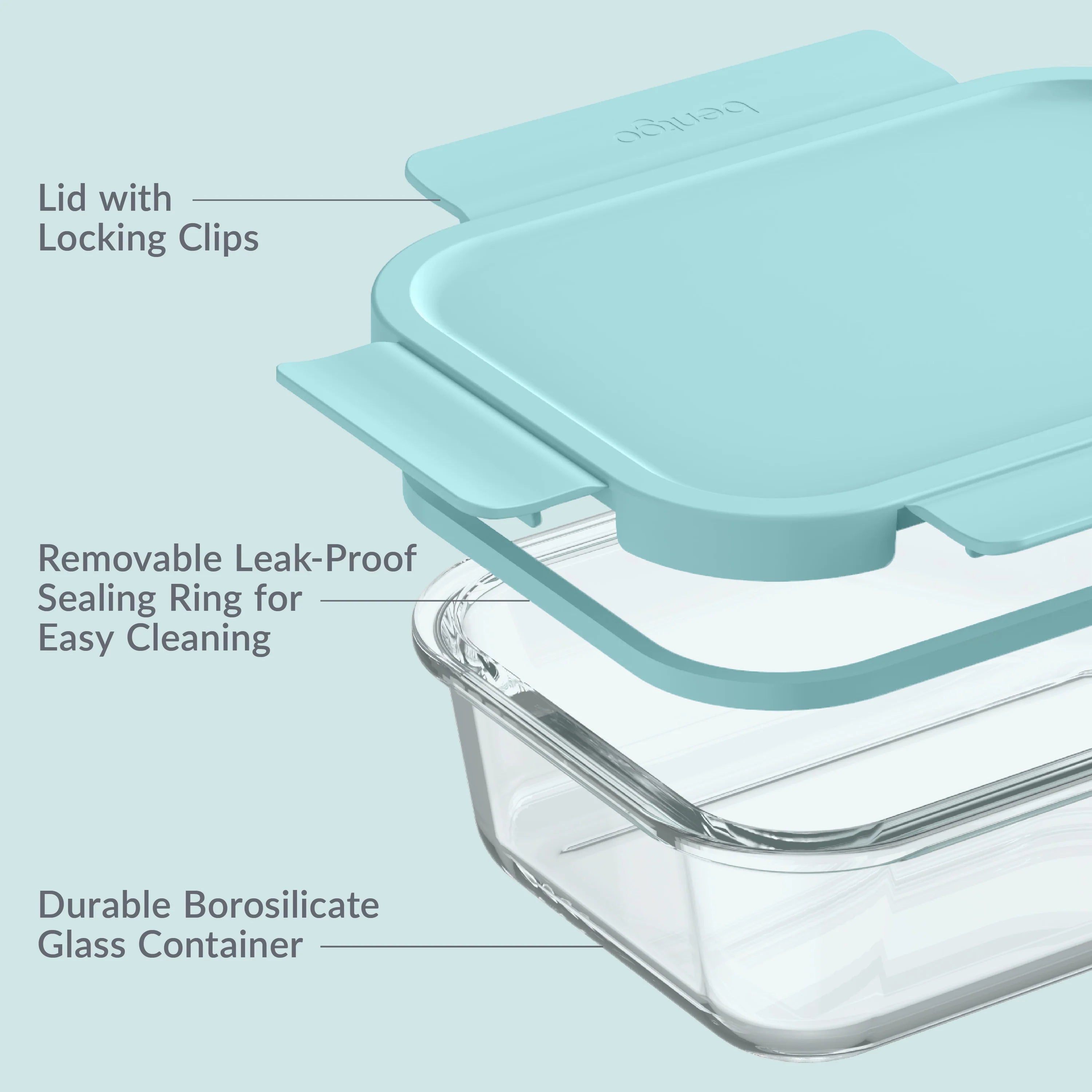 Bentgo Glass Leak-Proof Food Storage Set (4-Piece)