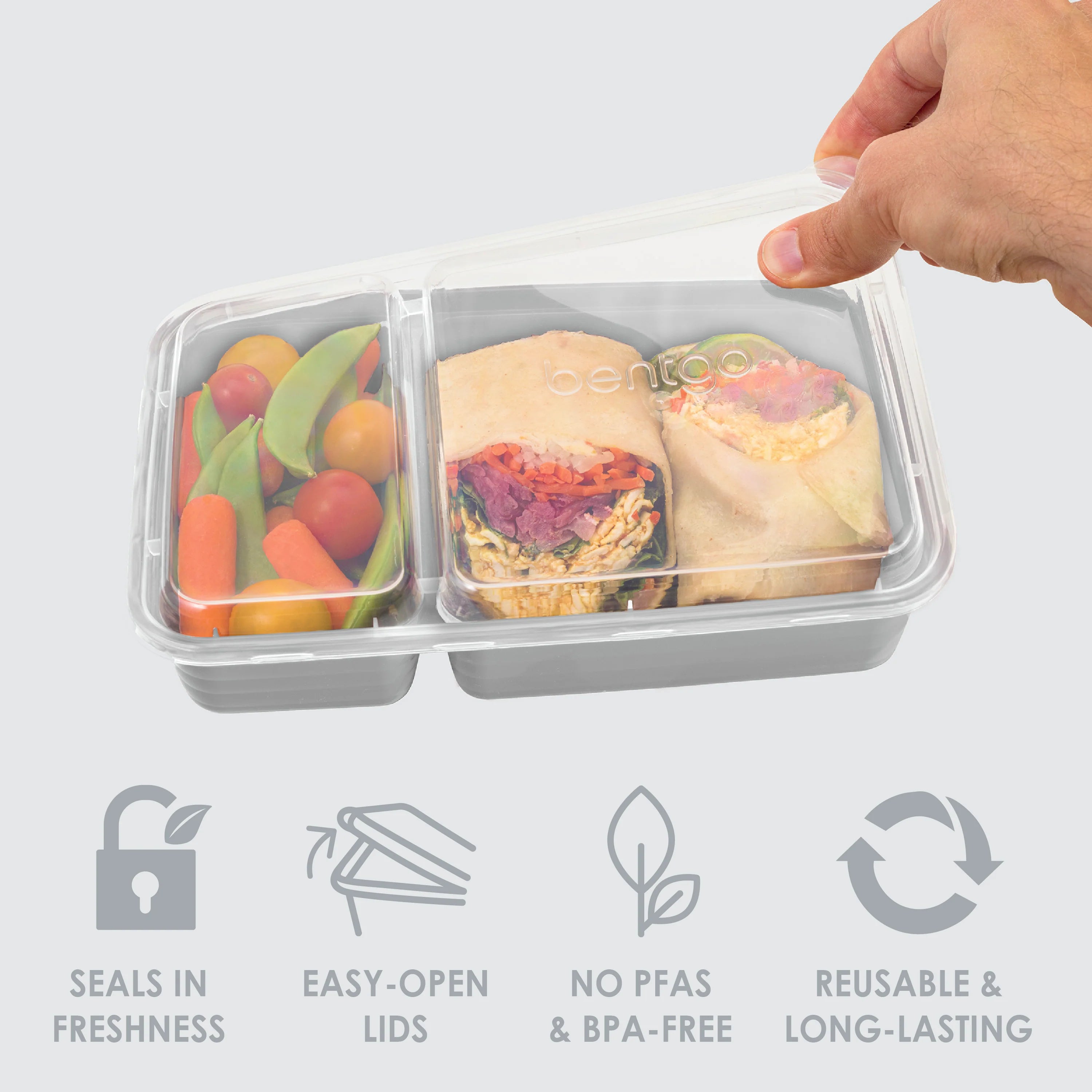 Bentgo Prep 2-Compartment Meal Prep Containers (20-Piece)