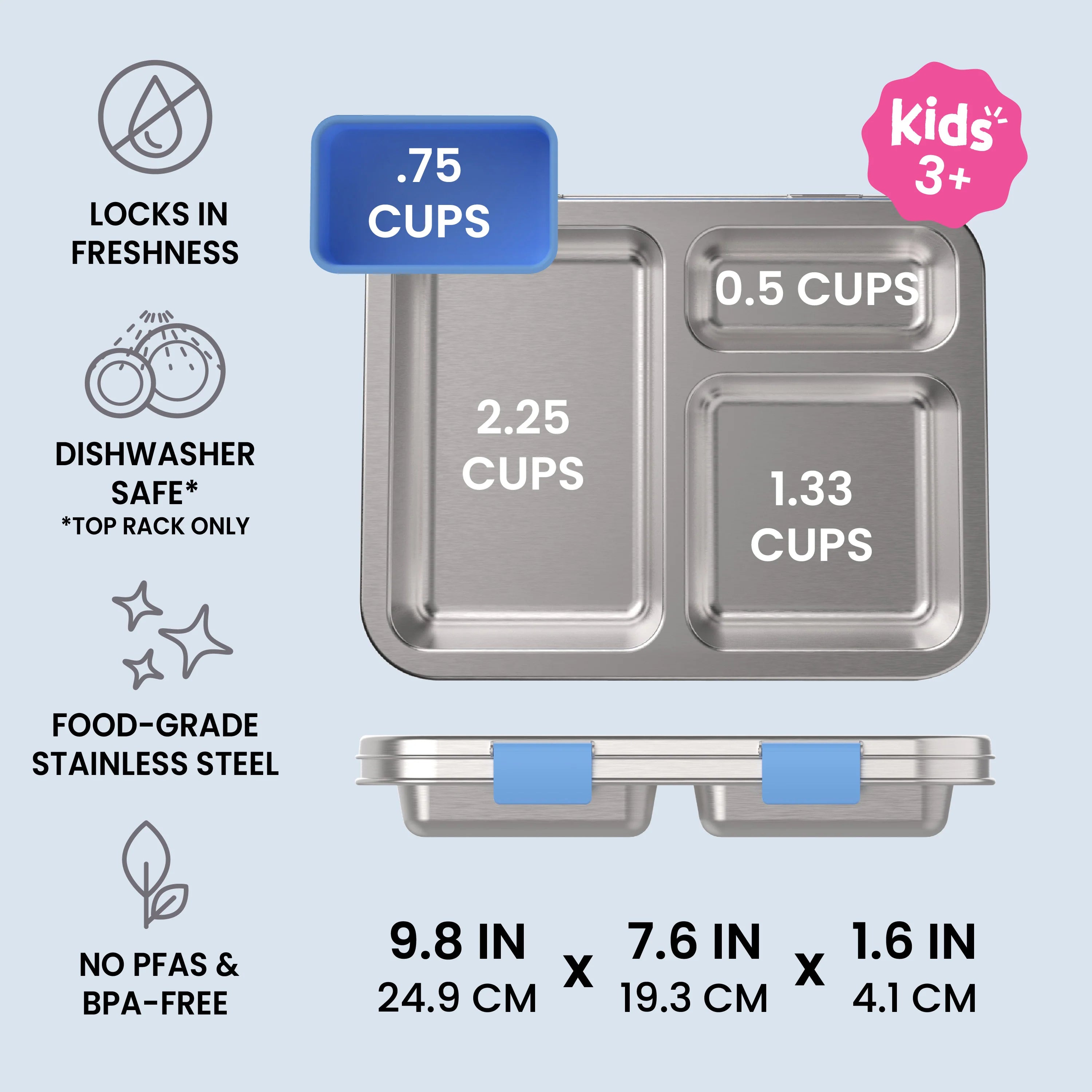 Bentgo Kids Stainless Steel Prints Lunch Box