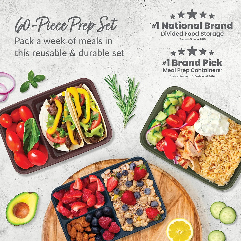 Bentgo Prep 60-Piece Meal Prep Kit