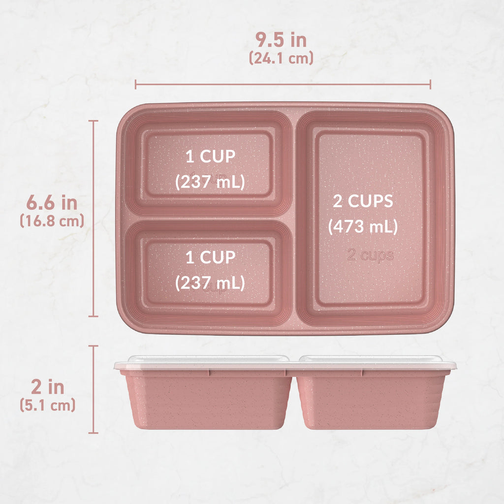 Bentgo Prep 3-Compartment Meal Prep Containers (20-Piece)