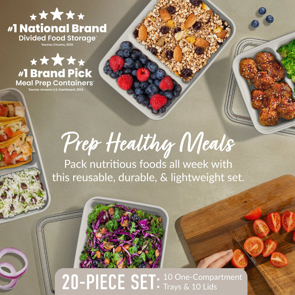Bentgo Prep 2-Compartment Meal Prep Containers (20-Piece)