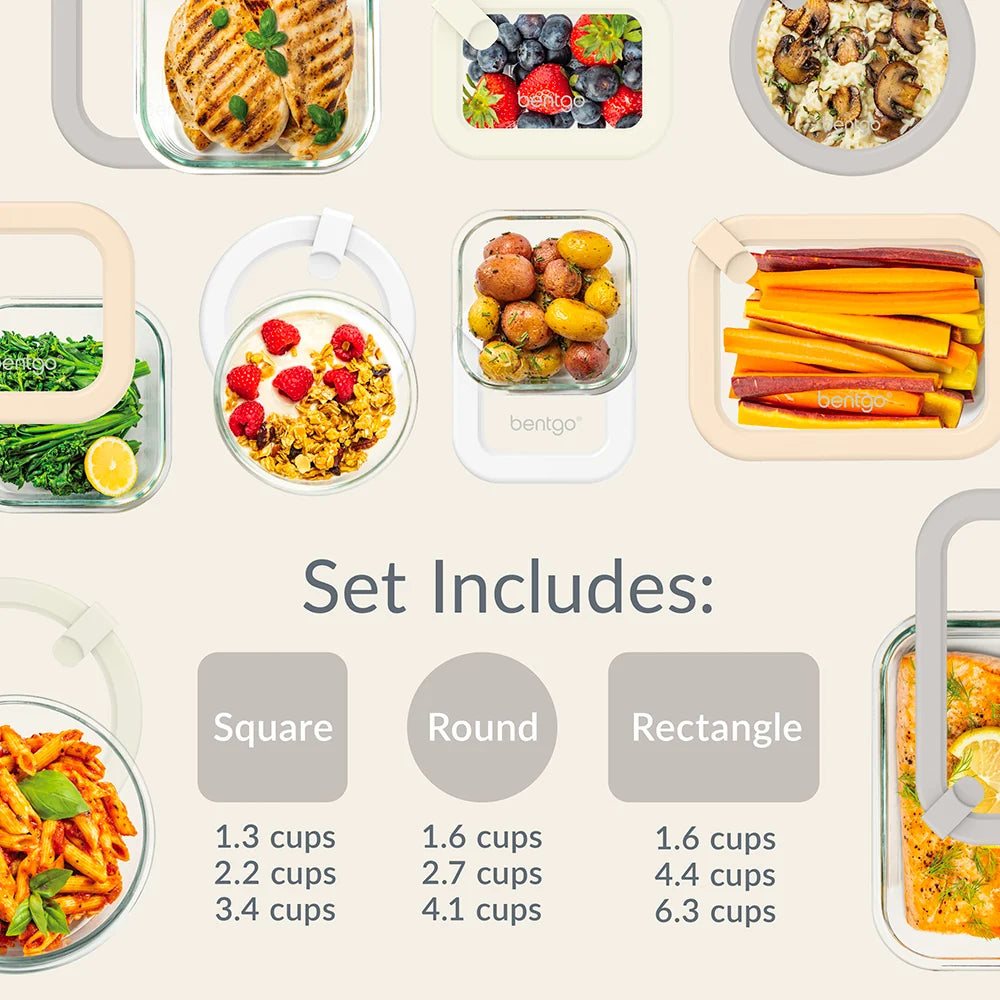 Bentgo Signature Glass Food Storage Set (18-Piece)