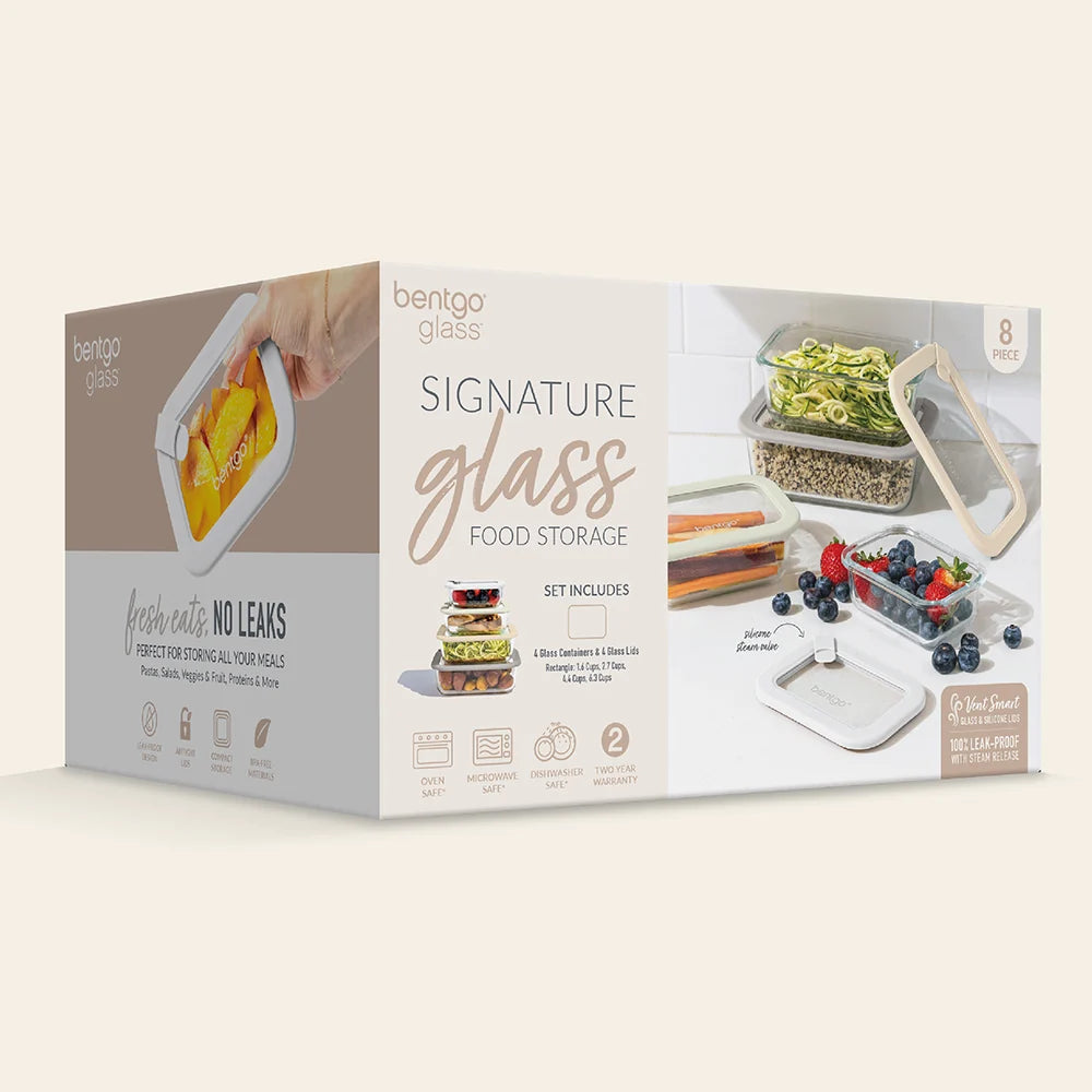 Bentgo Signature Glass Food Storage Set (8-Piece)