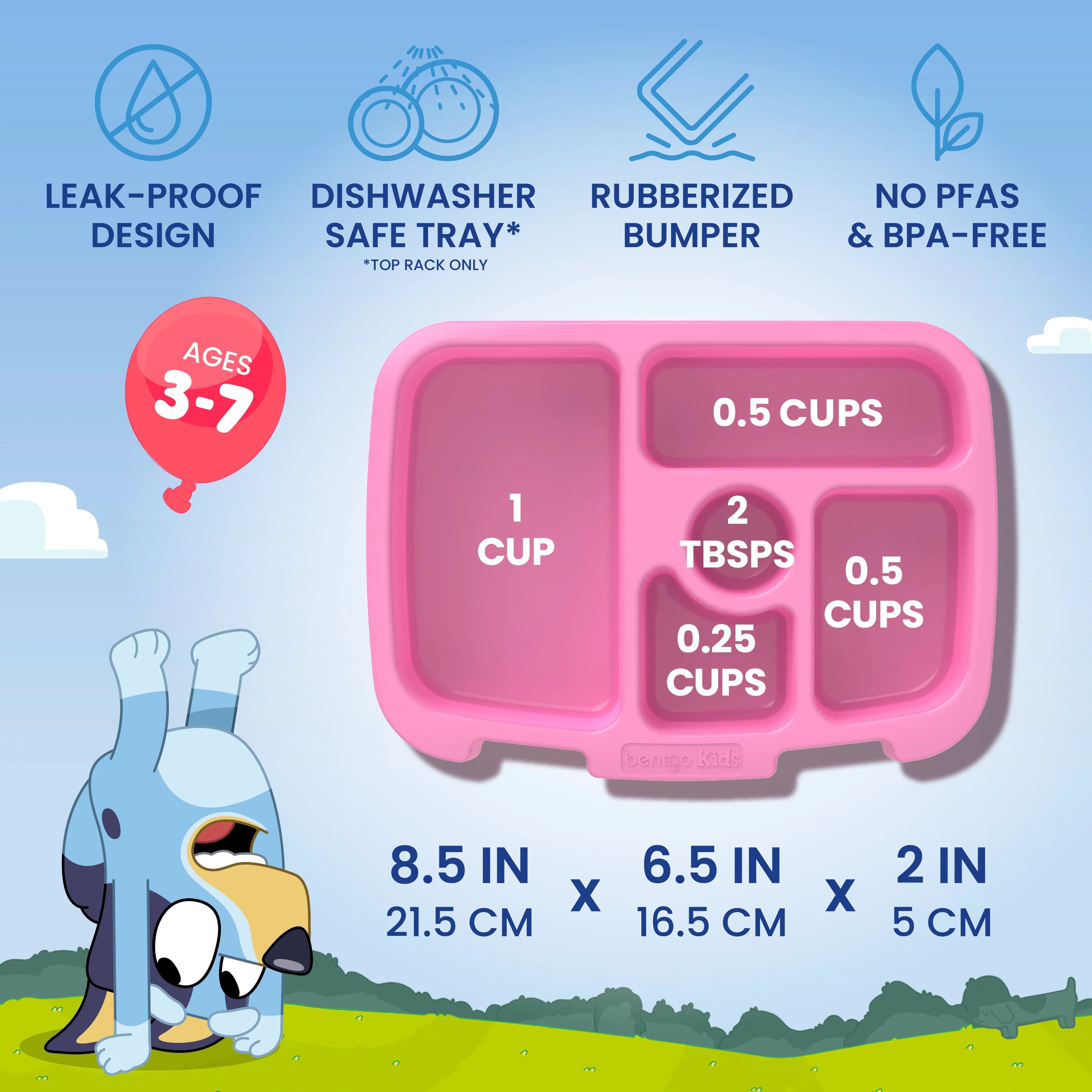 Bentgo + Bluey Kids Prints Lunch Box