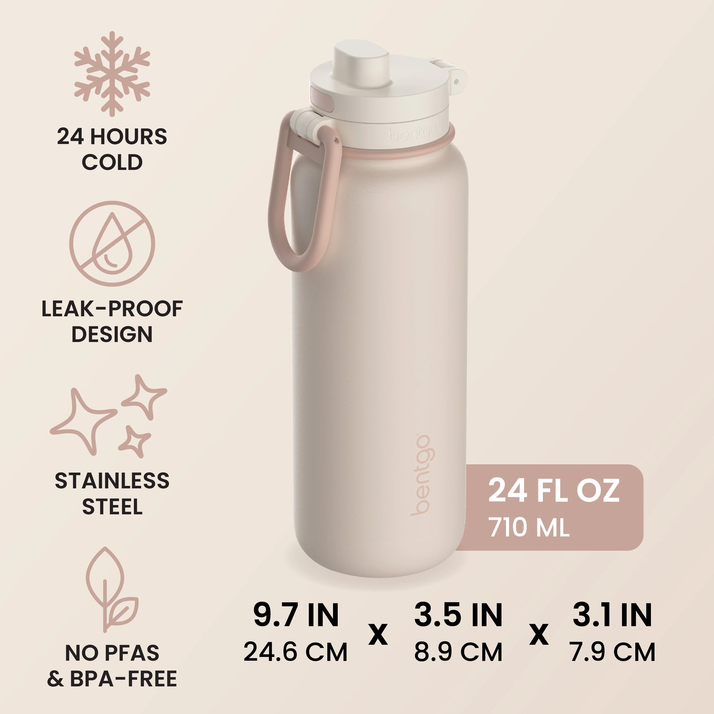 Bentgo Flip 2-in-1 Water Bottle (24 fl oz)