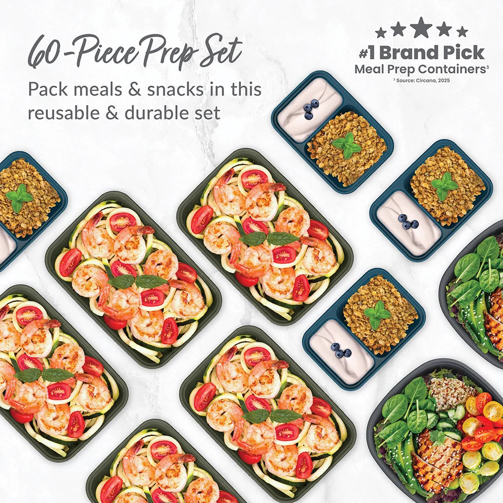 Bentgo Prep 60-Piece Variety Meal Prep Kit