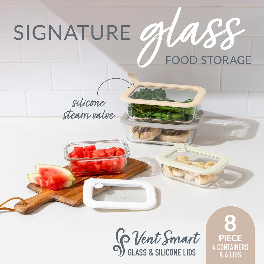 Bentgo Signature Glass Food Storage Set (8-Piece)