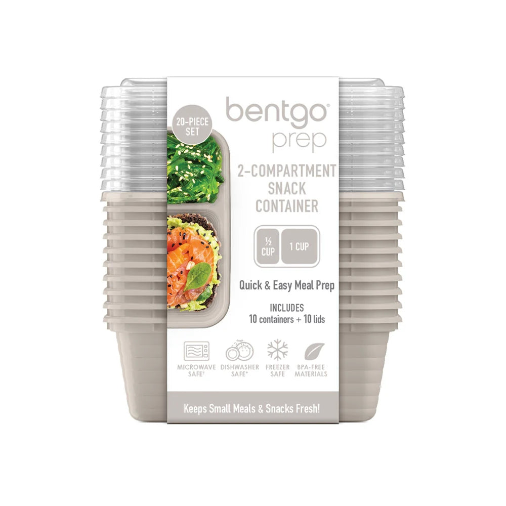 Bentgo Prep 2-Compartment Snack Containers (20-Piece)