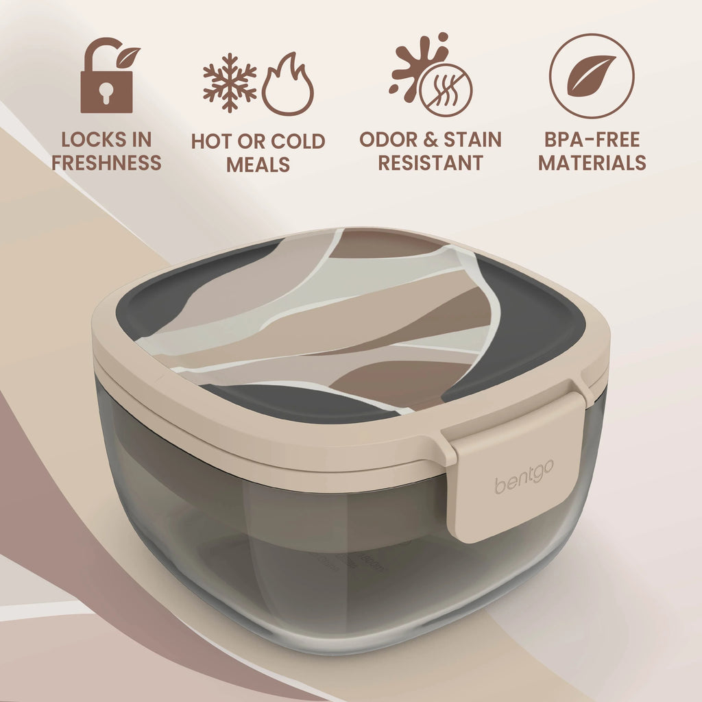 Bentgo Glass Prints All-in-One Salad Container