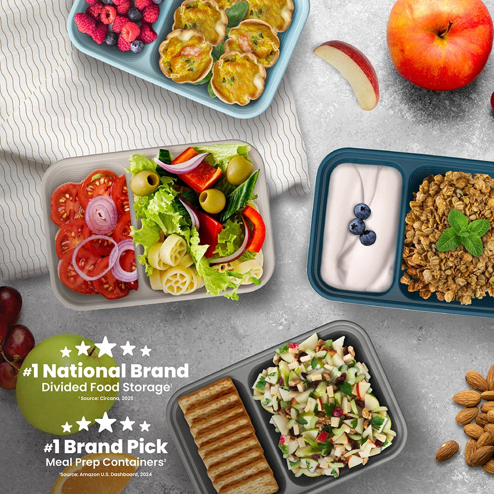 Bentgo Prep 2-Compartment Snack Containers (20-Piece)