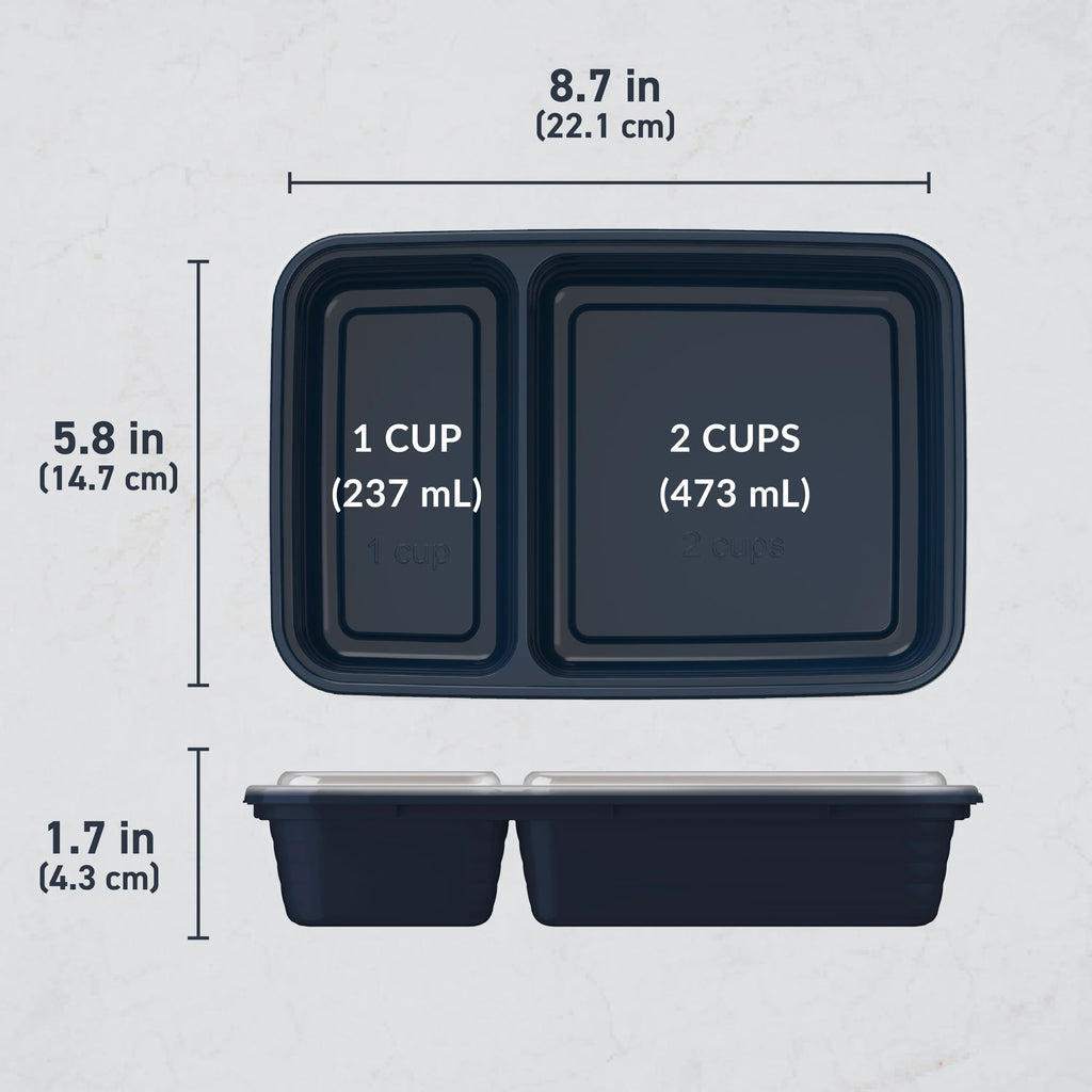 Bentgo Prep 2-Compartment Meal Prep Containers (20-Piece)