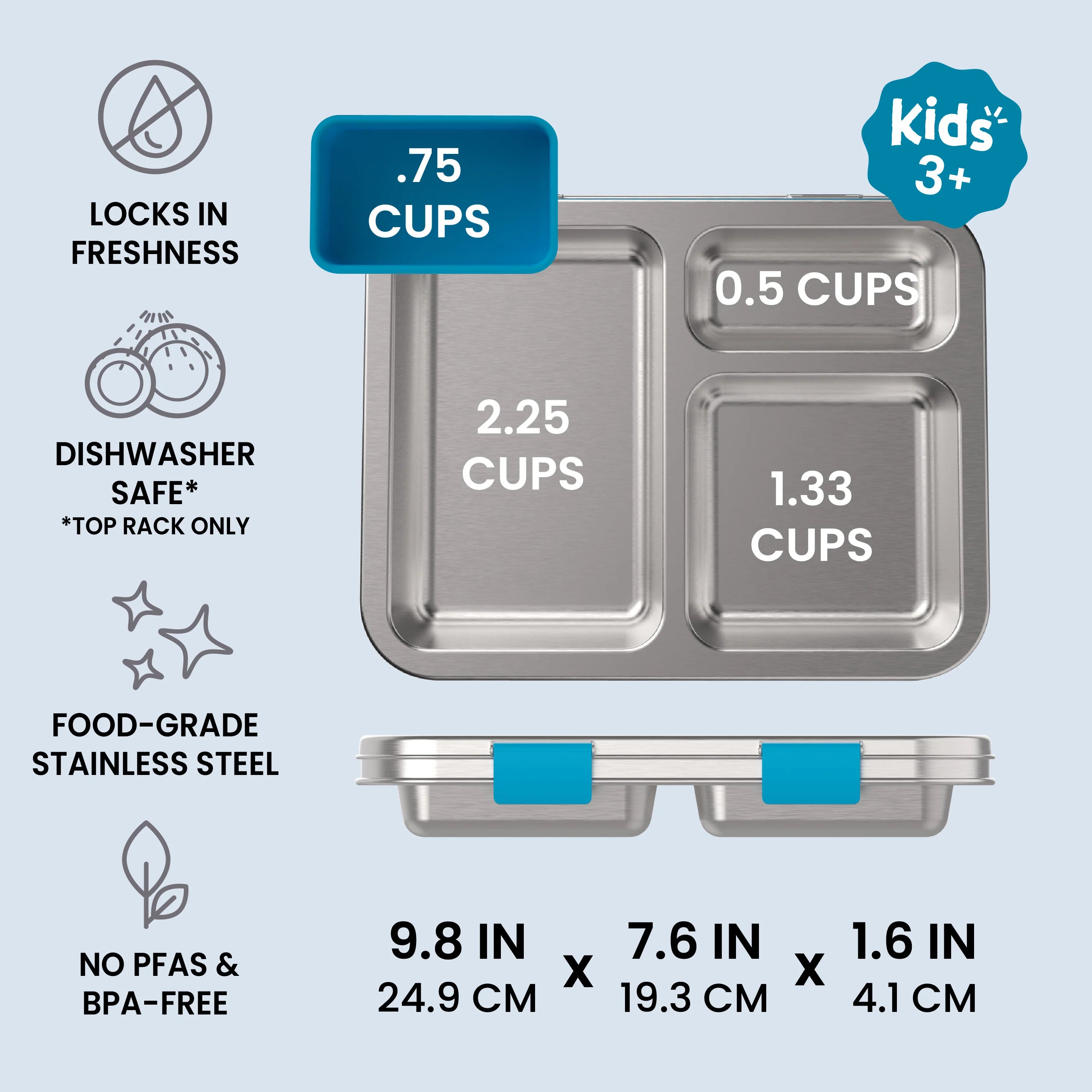 Bentgo Kids Stainless Steel Prints Lunch Box