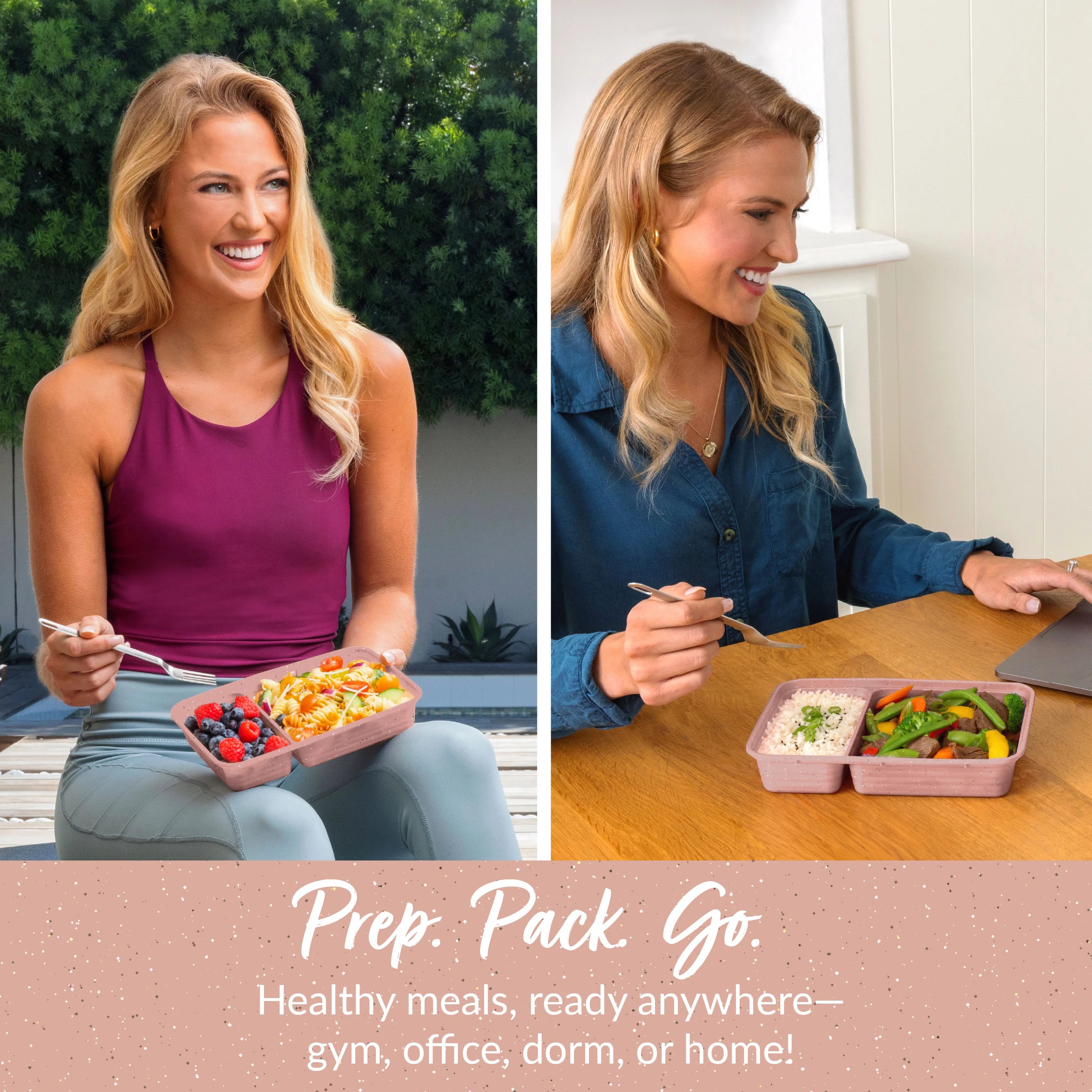 Bentgo Prep 2-Compartment Meal Prep Containers (20-Piece)