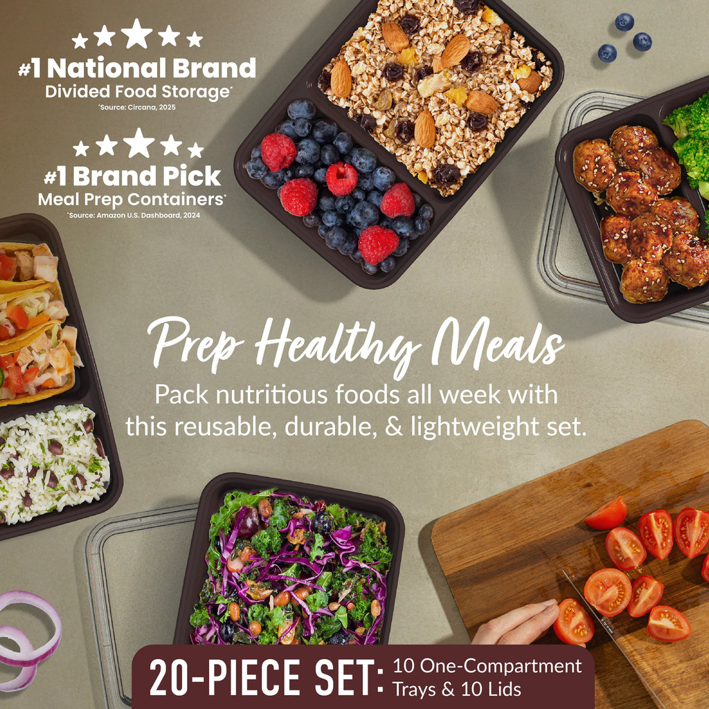 Bentgo Prep 2-Compartment Meal Prep Containers (20-Piece)