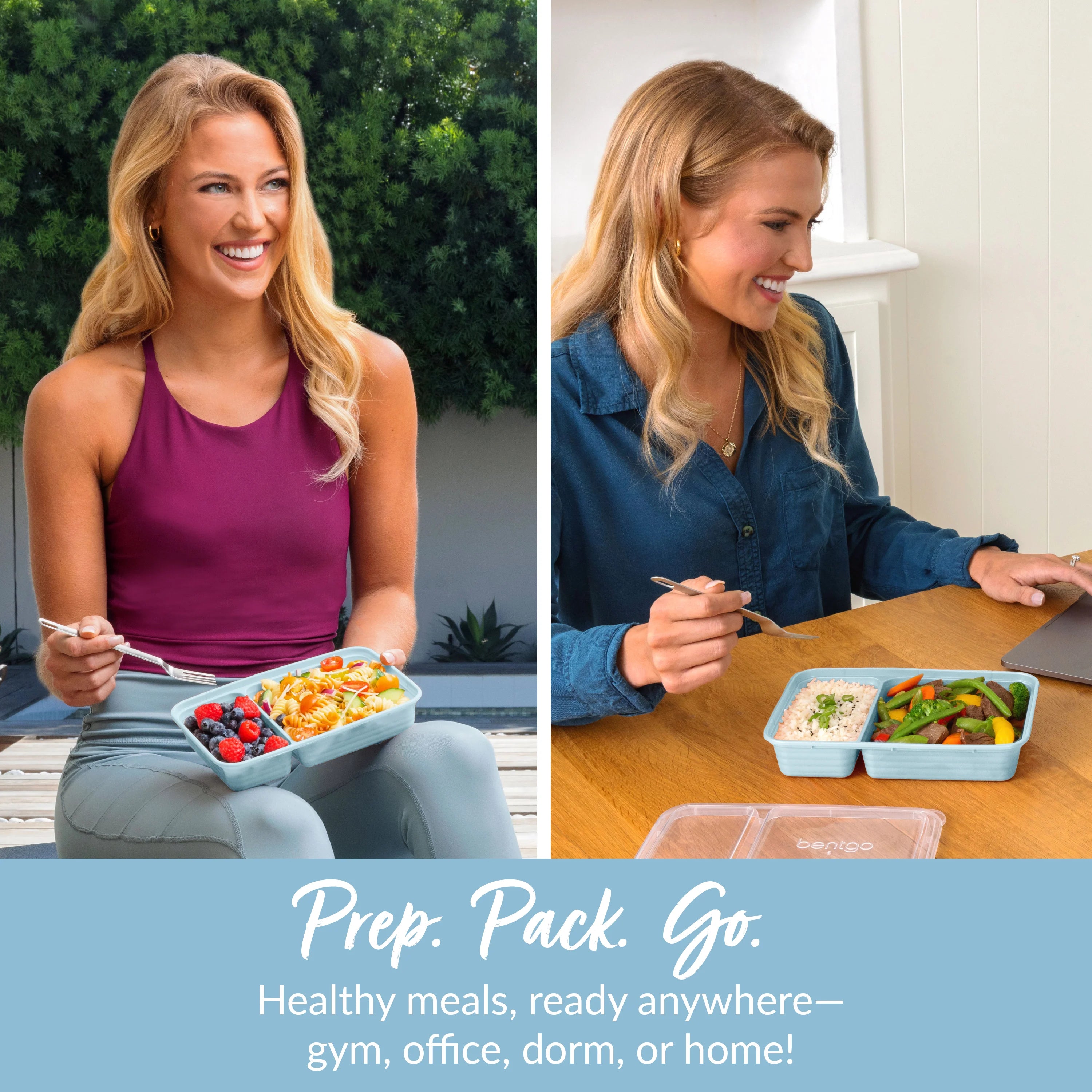 Bentgo Prep 2-Compartment Meal Prep Containers (20-Piece)