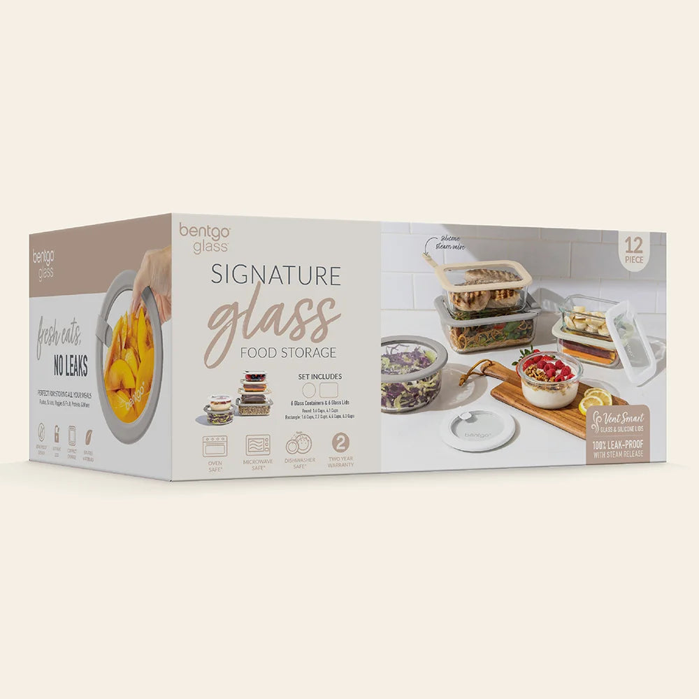 Bentgo Signature Glass Food Storage Set (12-Piece)