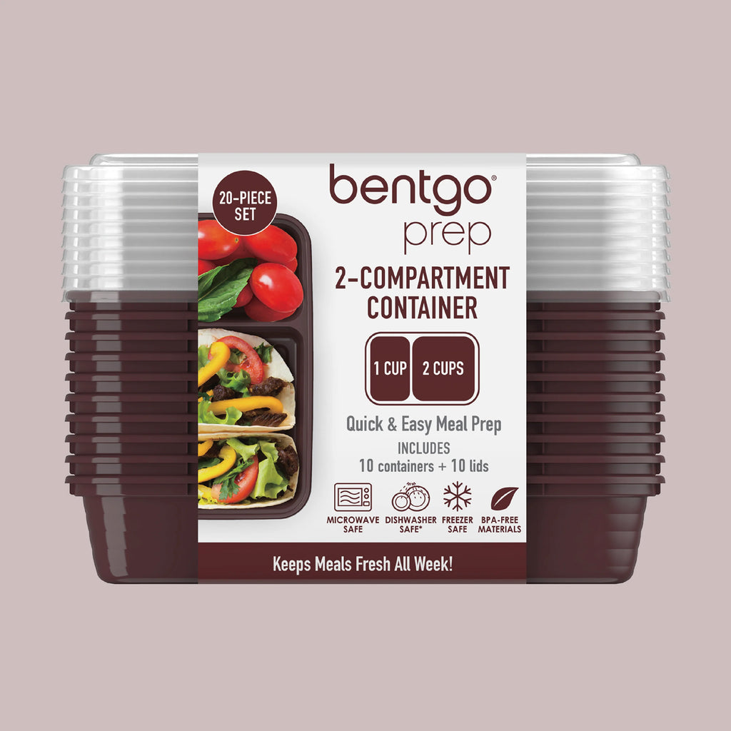 Bentgo Prep 2-Compartment Meal Prep Containers (20-Piece)