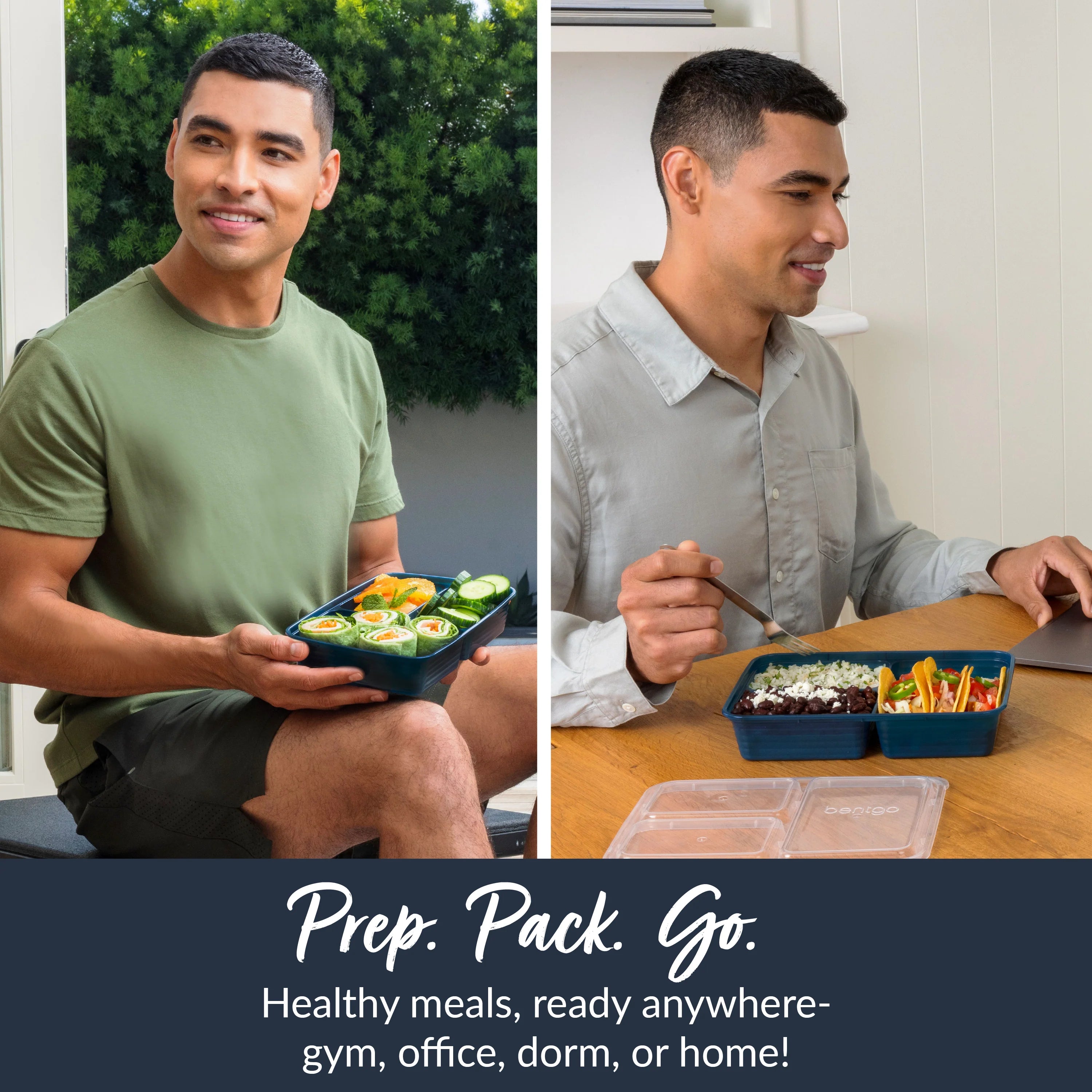 Bentgo Prep 3-Compartment Meal Prep Containers (20-Piece)