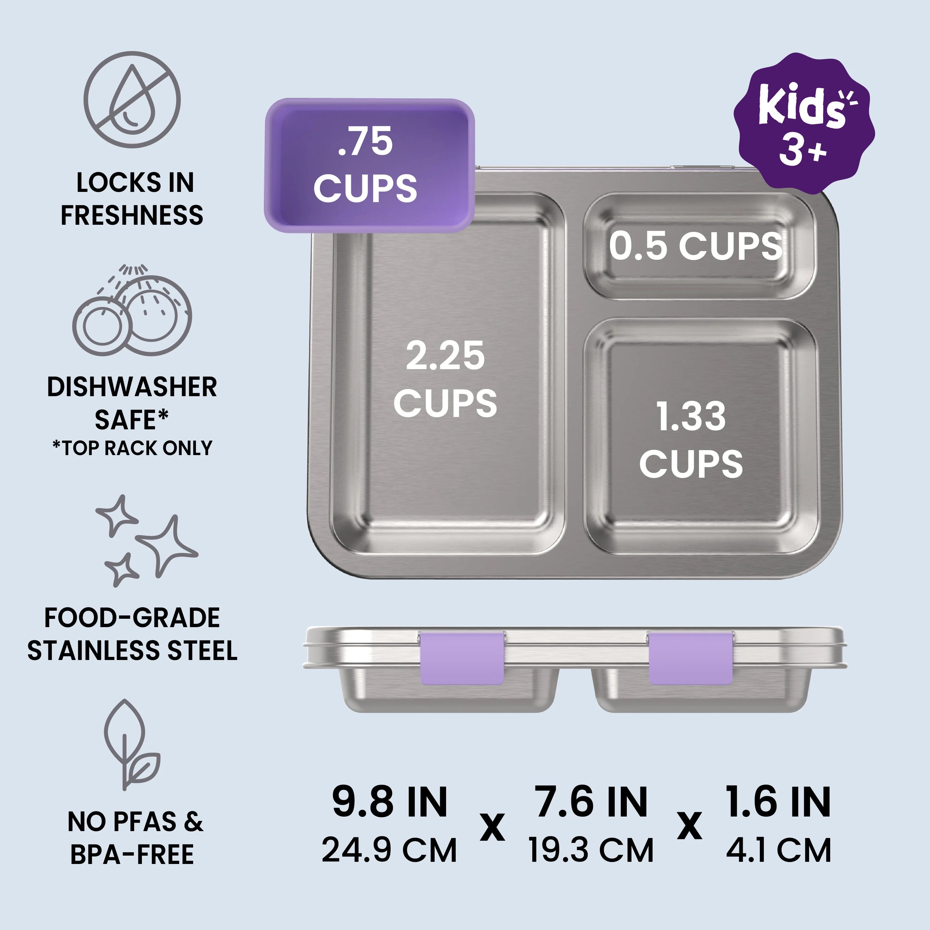 Bentgo Kids Stainless Steel Prints Lunch Box