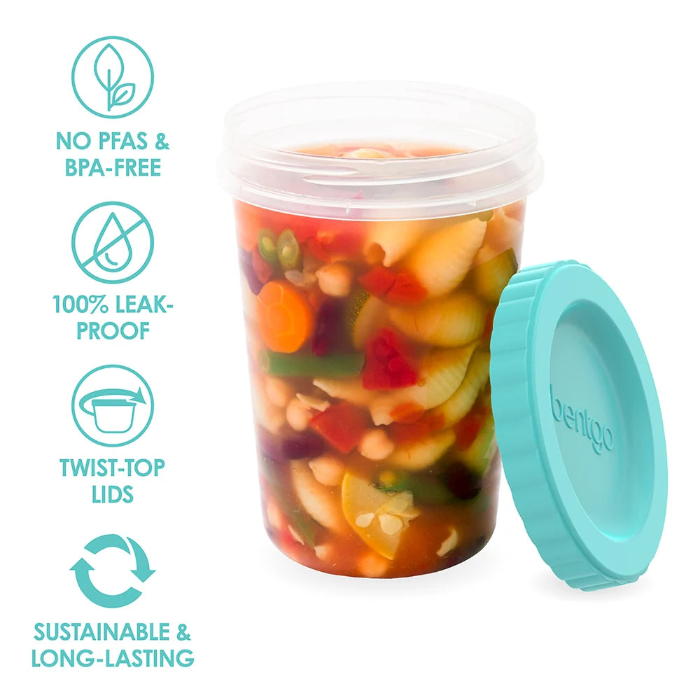 Bentgo Prep Twist-Top Fluid Ounce Containers (20-Piece)