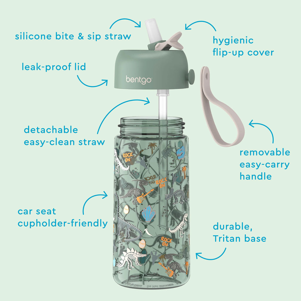 Bentgo Kids Prints Water Bottle (2-Pack)