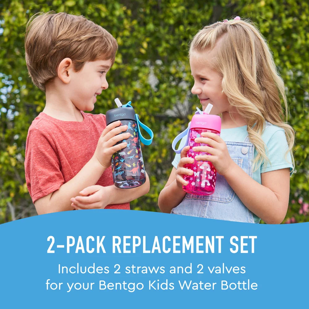 Bentgo Kids Water Bottle Replacement Straws (2-Pack)