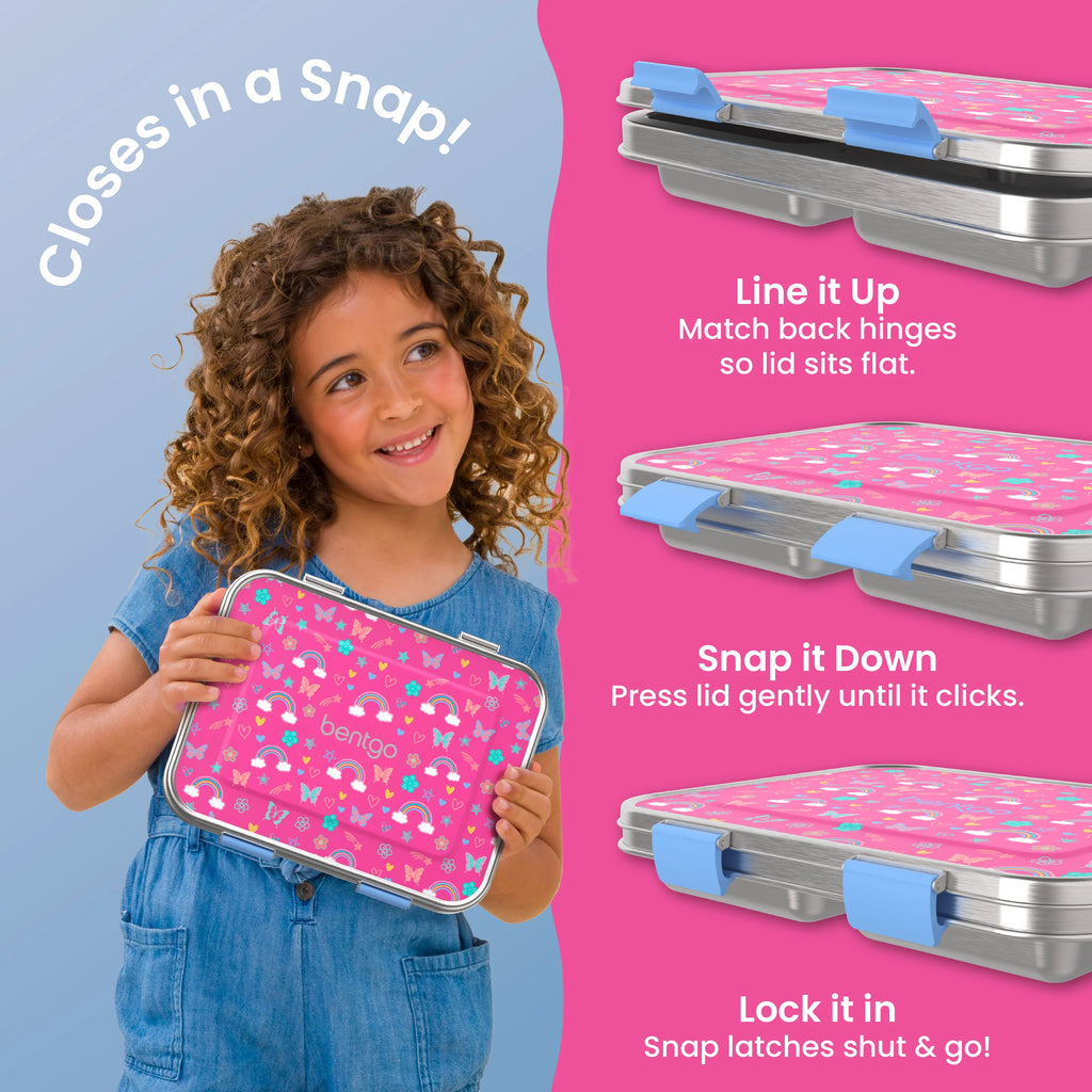 Bentgo Kids Stainless Steel Prints Lunch Box