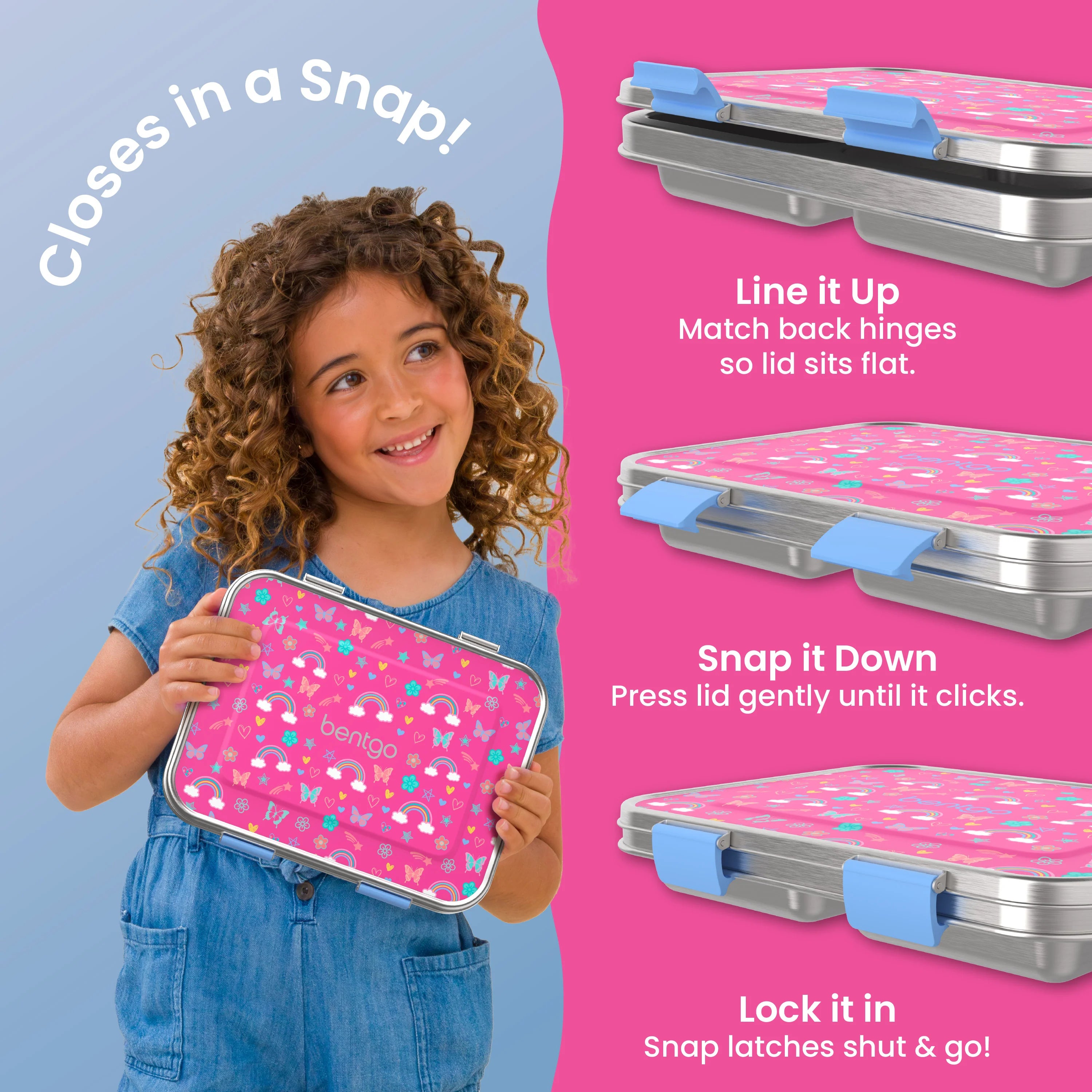 Bentgo Kids Stainless Steel Prints Lunch Box