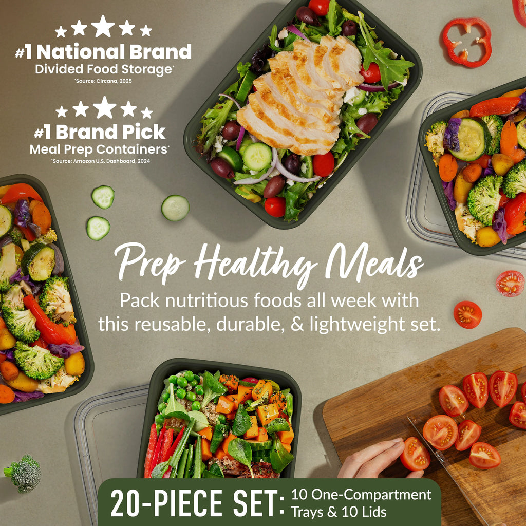 Bentgo Prep 1-Compartment Meal Prep Containers (20-Piece)
