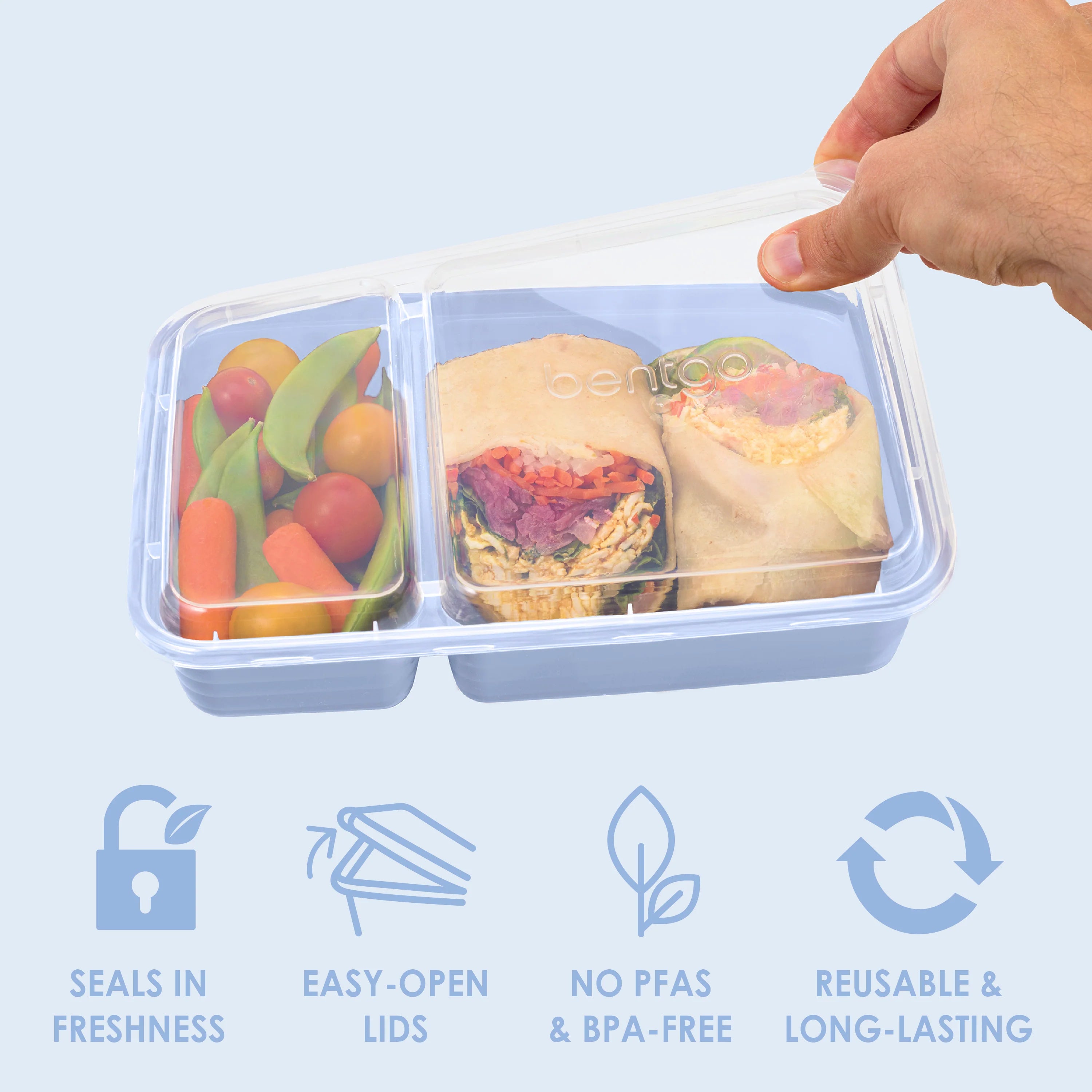 Bentgo Prep 2-Compartment Meal Prep Containers (20-Piece)
