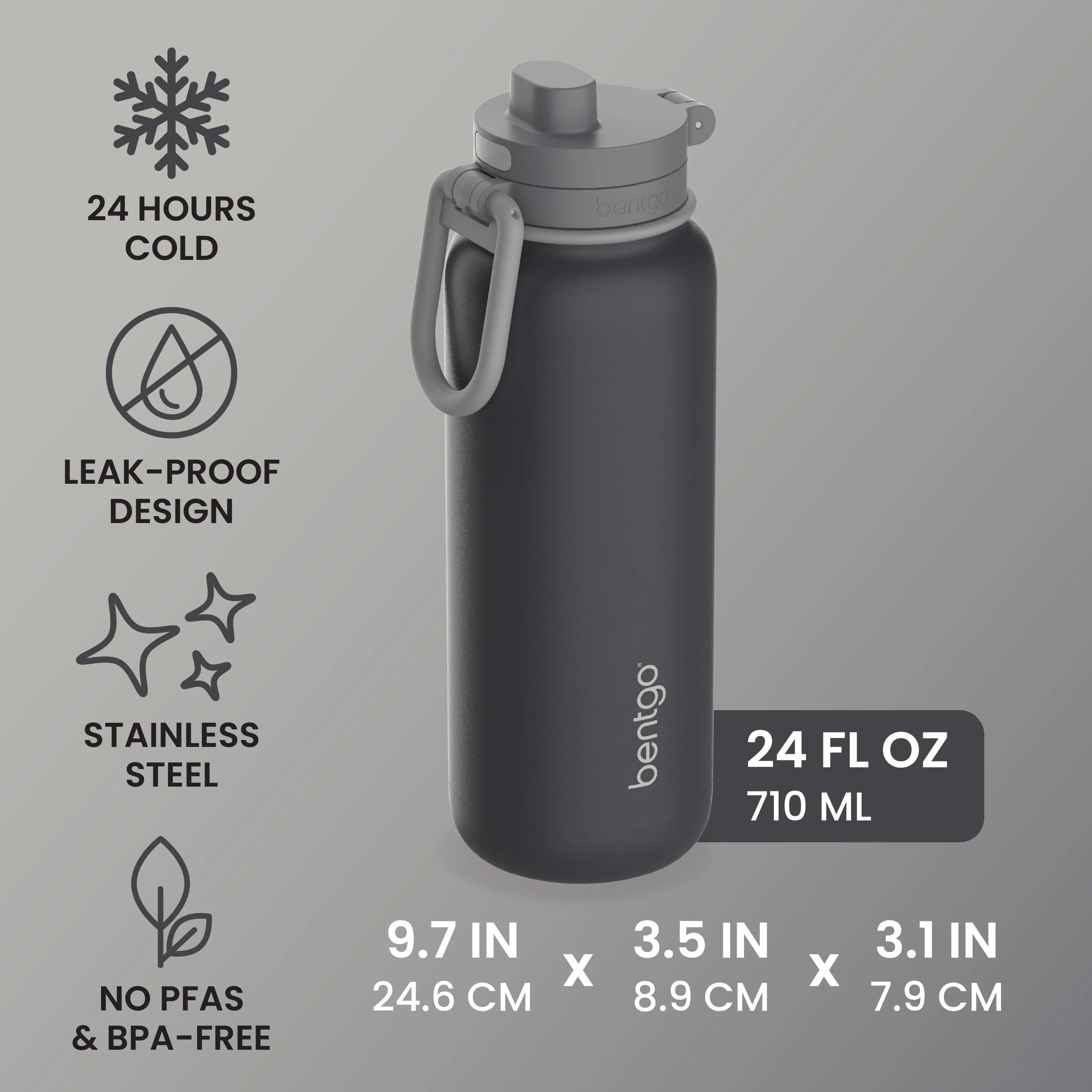 Bentgo Flip 2-in-1 Water Bottle (24 fl oz)