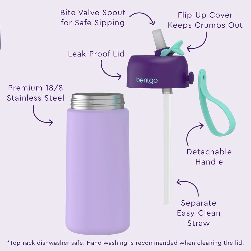 Bentgo Kids Stainless Steel Insulated Water Bottle (2-Pack)