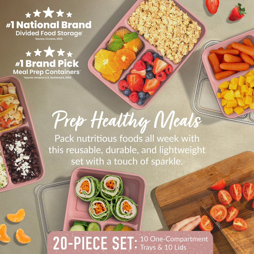 Bentgo Prep 3-Compartment Meal Prep Containers (20-Piece)
