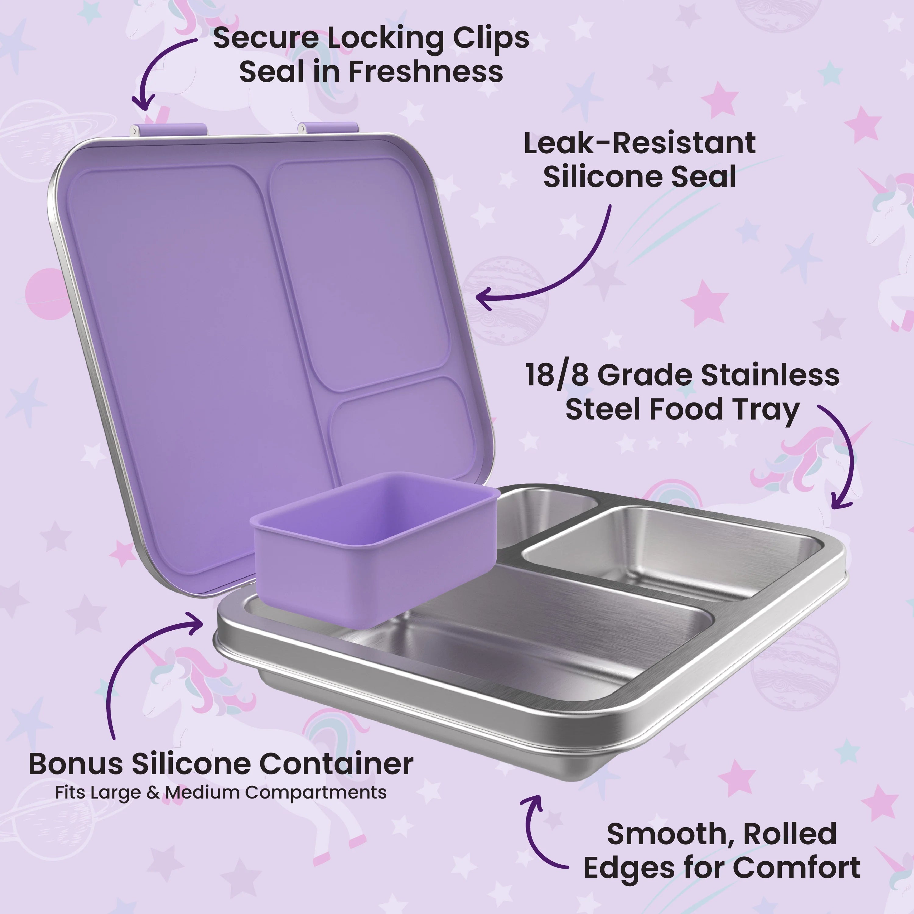 Bentgo Kids Stainless Steel Prints Lunch Box