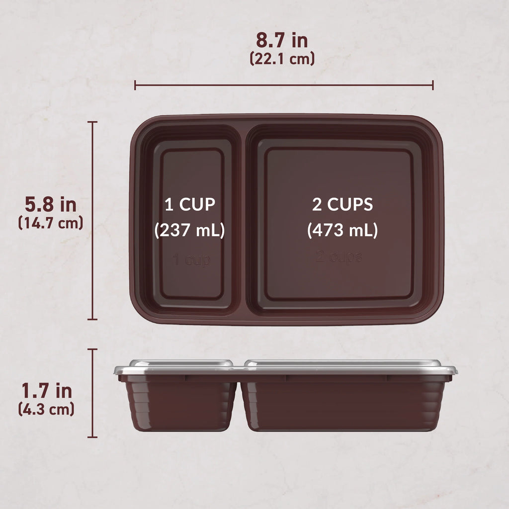 Bentgo Prep 2-Compartment Meal Prep Containers (20-Piece)