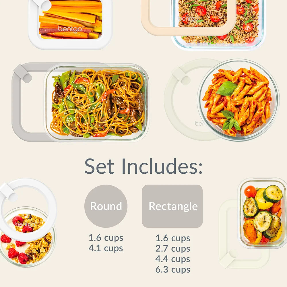 Bentgo Signature Glass Food Storage Set (12-Piece)