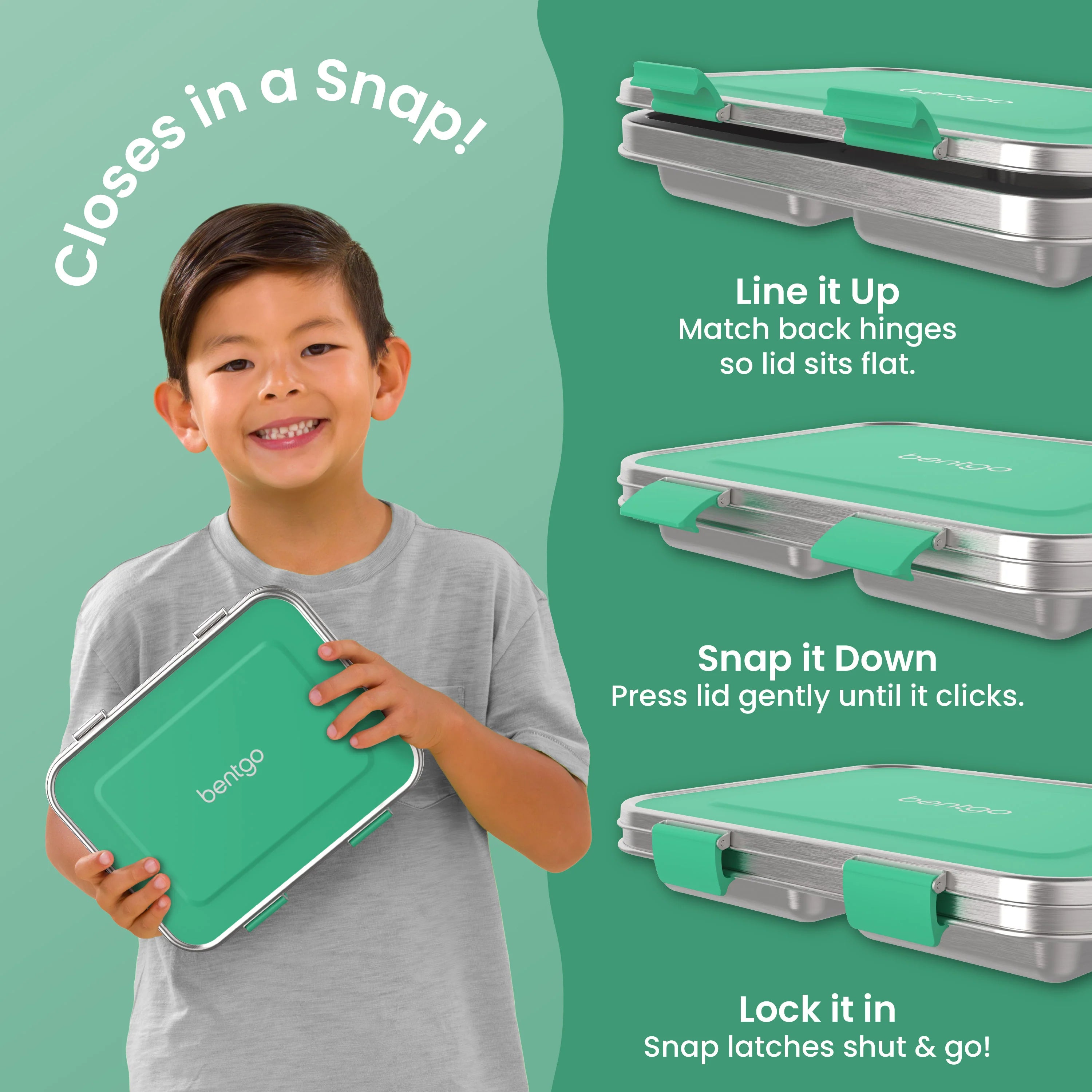 Bentgo Kids Stainless Steel Lunch Box (2-Pack)
