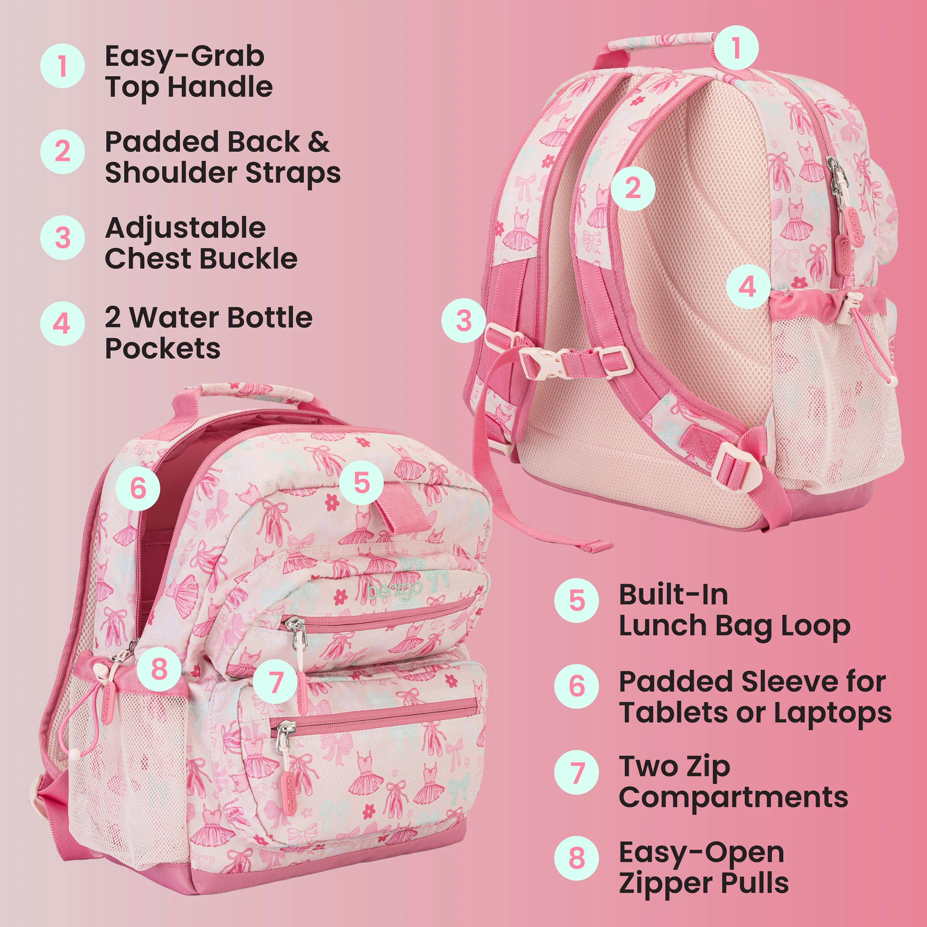 Bentgo Kids Prints Backpack