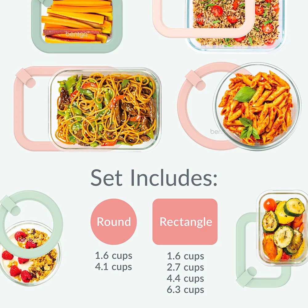 Bentgo Signature Glass Food Storage Set (12-Piece)